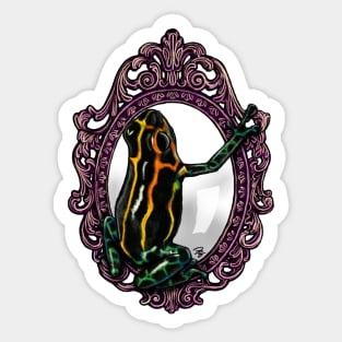 Herp Cameo: Poison Dart Frog Sticker